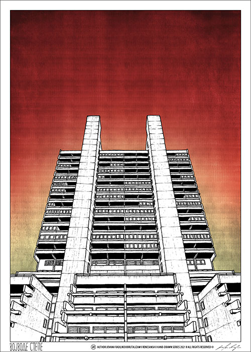 Poster Vojvode Stepe - autor arhitekta Jovana Radujko