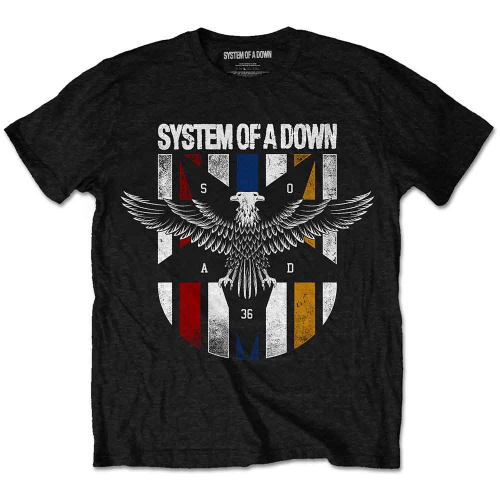 Majica Licenced System Of A Down - Eagle Colours (Black)
