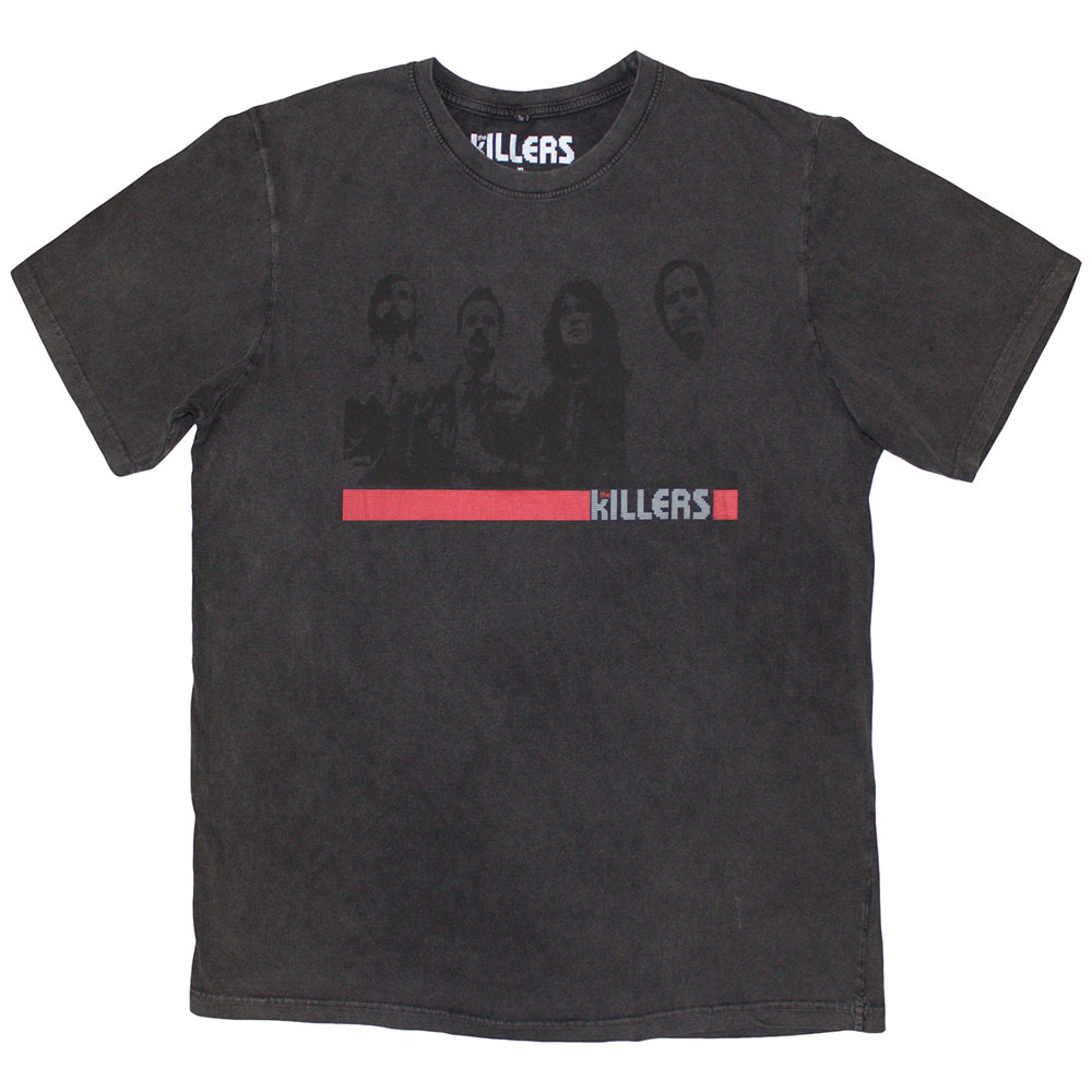 Majica Licenced The Killers - Band Photo Mono / Charcoal Grey